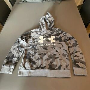 Under Armour Men's Camouflage Hoodie - Black and Gray
